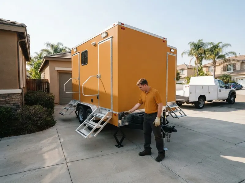 Multi-Station Luxury Restroom Trailers in Pomona, CA